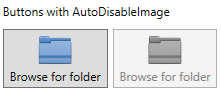 Buttons which use AutoDisableImage where the image gets grayed out if the button is disabled
